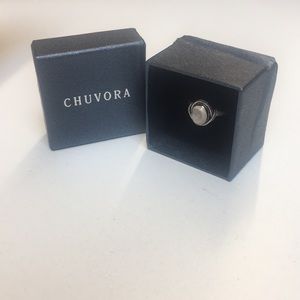 Chuvora White Moonstone Ring